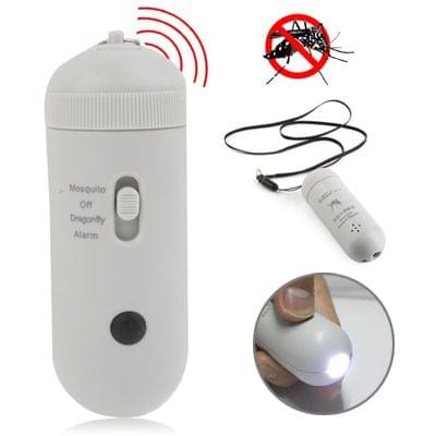 Neck-type UltraSonic Mosquito Repeller with Personal Alarm / Flashlight