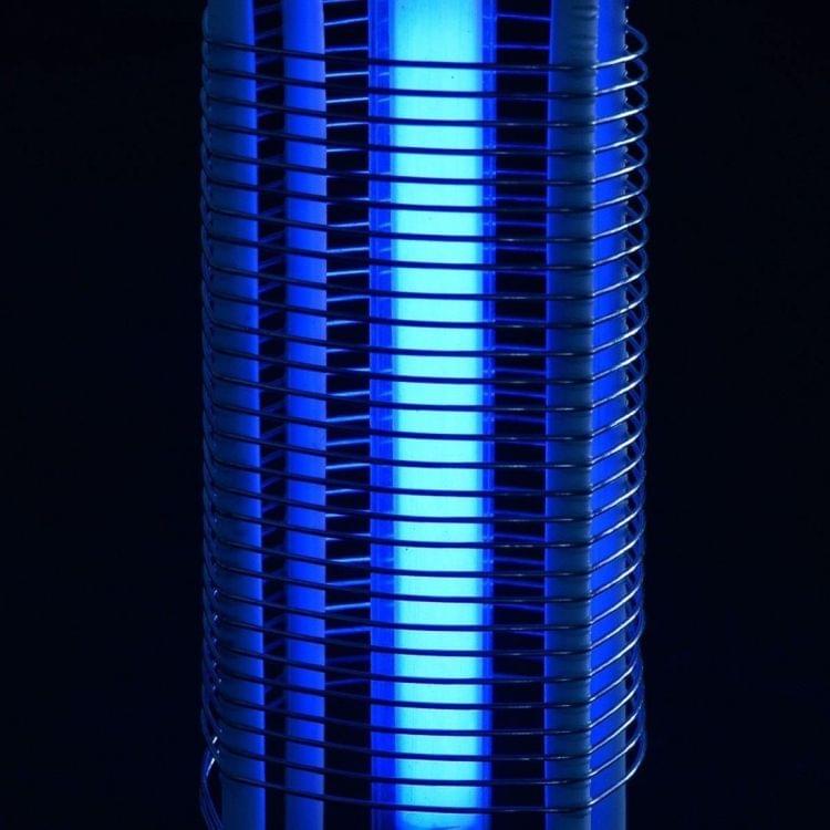 3W Microwave Insect Killer Electric Mosquito Fly Bug Insect Control with Trap Lamp, AC  220V, EU Plug(Black)