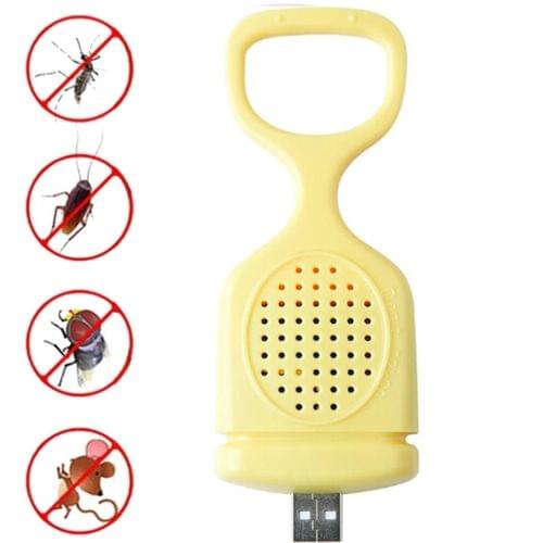 Home Portable Multi-function USB Macaroon Electronic Mosquito Repellent (Yellow)