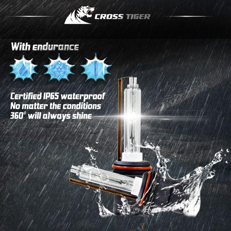 One Set 9005 HB3 AC 12V 55W 5500LM IP65 Waterproof Xenon Lamp  6000k Car Light Headlight HID Xenon Bulb Kit