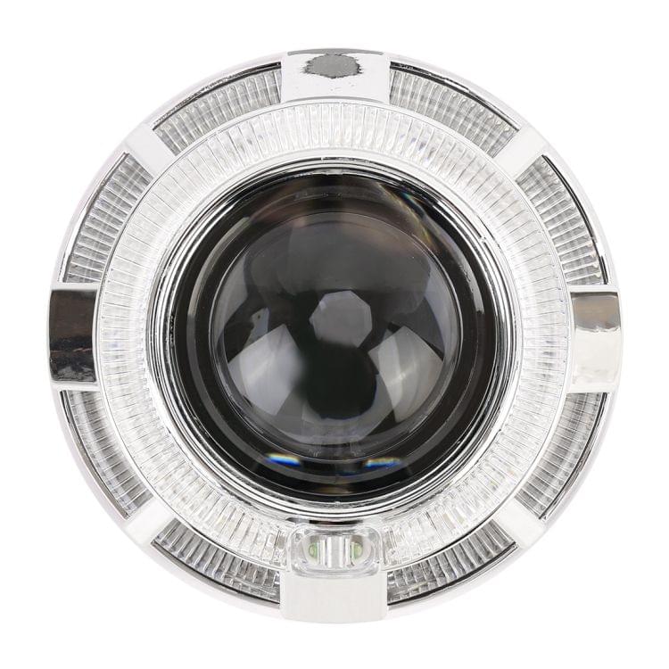 IPHCAR M99 2 PCS H1 2.5 inch 12V Double Light Bi-Xenon Projector Lens Headlight with Light Bulb for Left Driving (White Light)