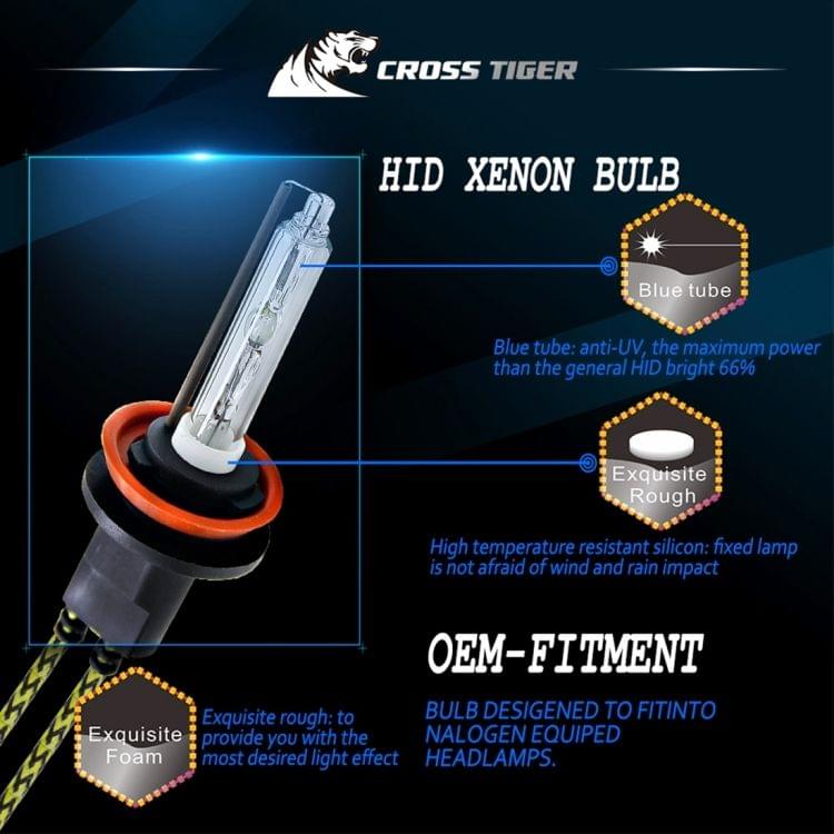One Set  H8 H9 H11 AC 12V 55W 5500LM IP65 Waterproof Xenon Lamp  6000K Car Light Headlight HID Xenon Bulbs Kit
