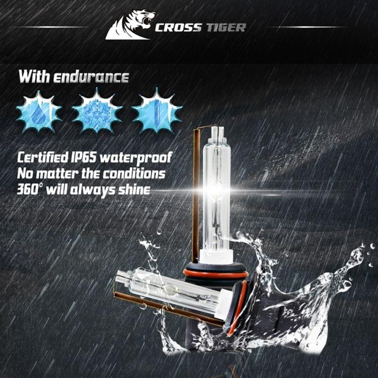 One Set 9006 HB4 AC 12V 55W 5500LM IP65 Waterproof Xenon Lamp  6000K Car Light Headlight HID Xenon Bulb Kit