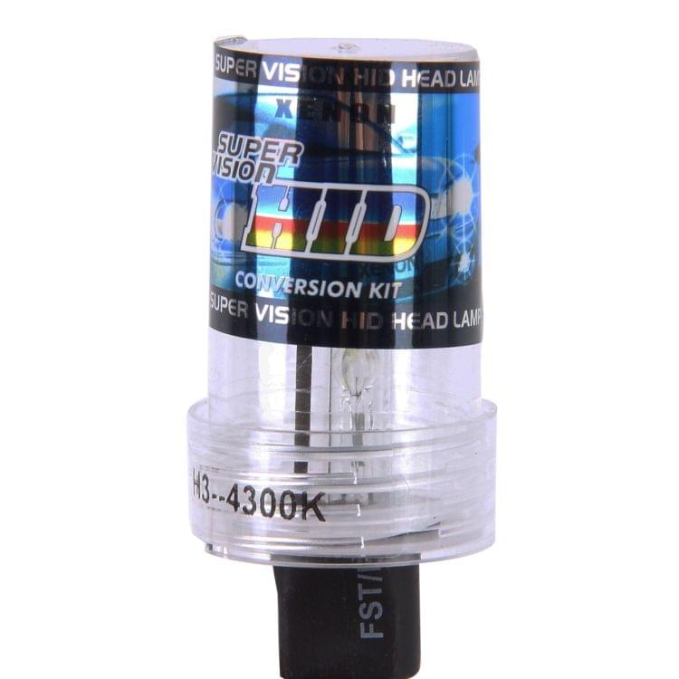 2PCS DC12V 35W H3 2800 LM HID Xenon Light Single Beam Super Vision Waterproof Head Lamp, Color Temperature: 4300K(White Light)