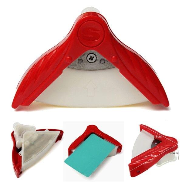 Angle Trimmer Rounder Round Cut Punch Card Corner Scrapebooking Cutter Tool Paper Puncher DIY Clipper Office Stationery(Yellow)