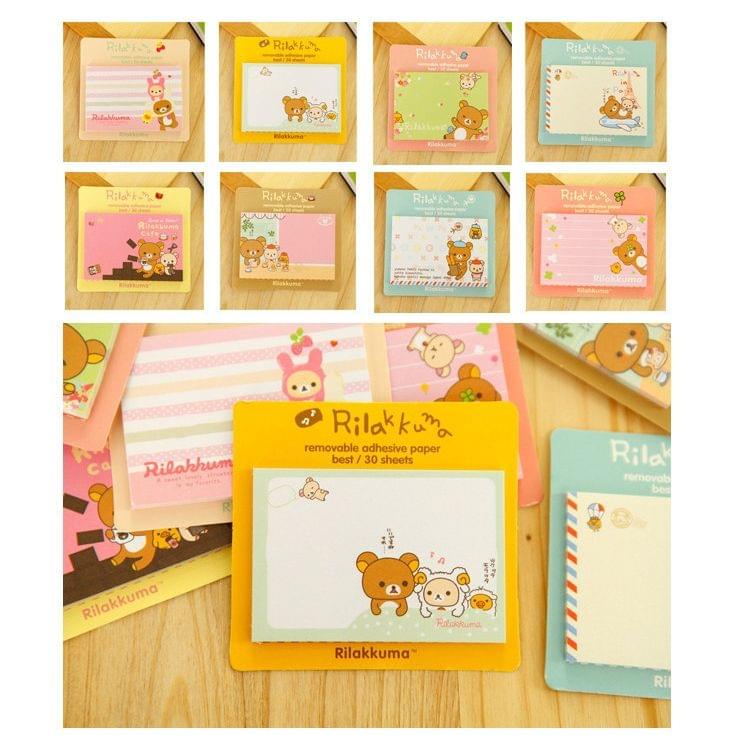 40 PCS Cartoon Print Self Adhesive Memo Pad N-times Sticky Notes Post It Bookmark School Office Supply, Random Color Delivery