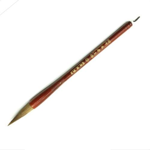 Wooden Writing Brushes Wolf Hair Traditional Calligraphy Painting Practice Script Supply, (L)