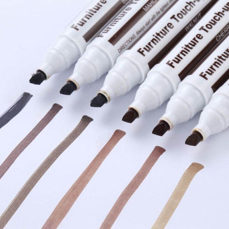 2 PCS Furniture Scratch Filler Repair Marker Pen, Size: 13.3x2cm(Mahogany)