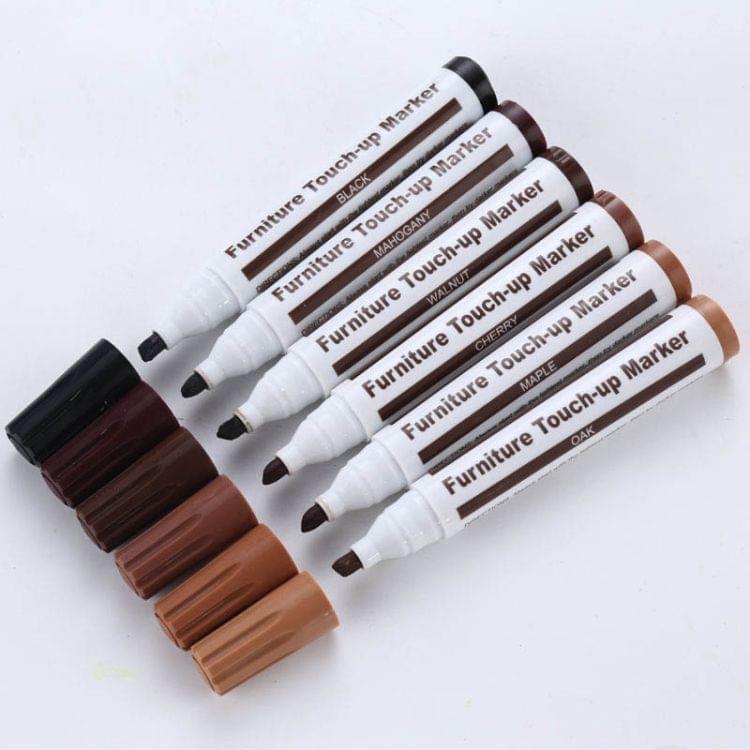 2 PCS Furniture Scratch Filler Repair Marker Pen, Size: 13.3x2cm(Mahogany)