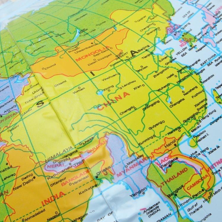 Inflatable Globe World Earth Ocean Map Ball Geography Learning Kids Educational Beach Ball , Size: 30cm