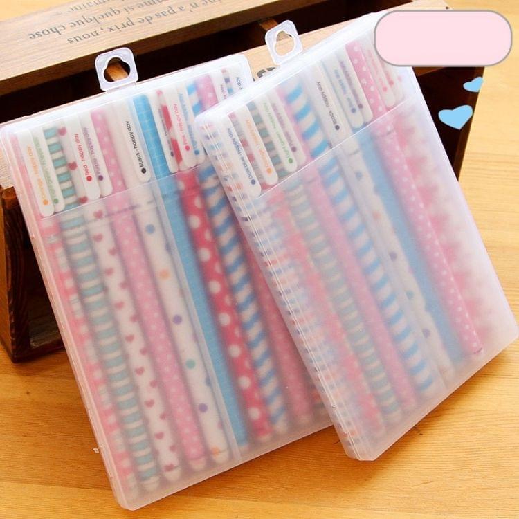 10 PCS Colour Ink Refill Creative Fresh Floral Gel Pen 0.5mm Signature Pen School Stationery Office Supply, Random Style Delivery