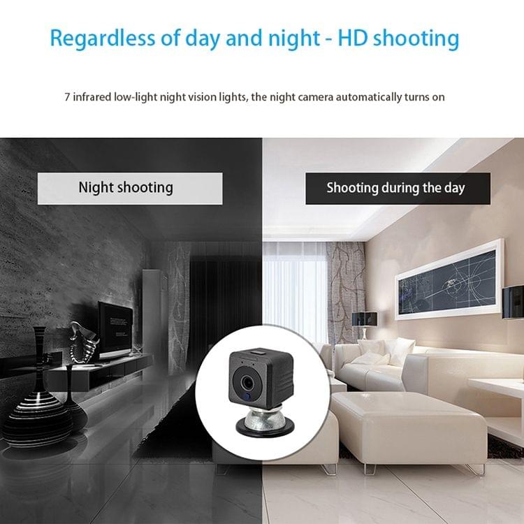 A1081 720P P2P IP Camera / Wireless WiFi remote monitoring  Mini DV Camera, with IR Night Vision & Built-in Magnet Function & Mobile Phone Remote Control(Black)