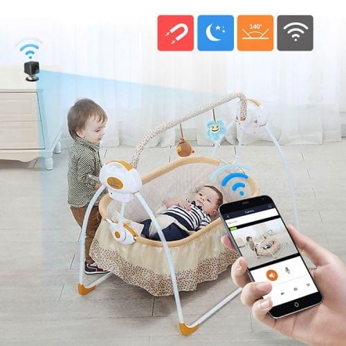 A1081 720P P2P IP Camera / Wireless WiFi remote monitoring  Mini DV Camera, with IR Night Vision & Built-in Magnet Function & Mobile Phone Remote Control(Black)