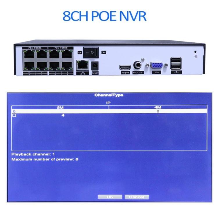 Hiseeu H.265 POENVR Recorder( N6008G5P)