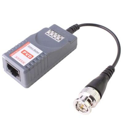 2 PCS Passive Video Balun with Power Video / Data(Grey)