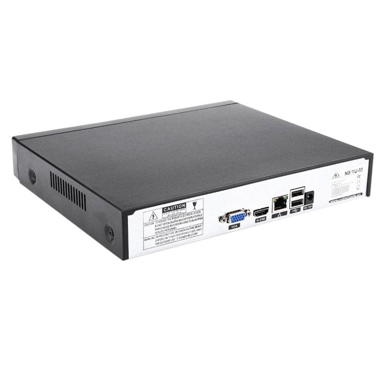 N8/1U-M 8CH H.264 DVR Network HDD Digital Video Recorder, Support VGA / RJ45 NET / USB 2.0(Black)