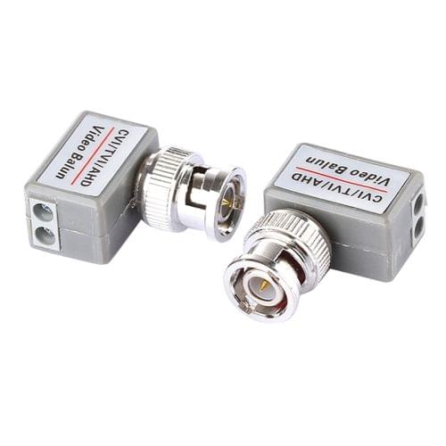 2 PCS 202C-HD CVI/TVI/AHD 1CH Passive Video Balun Coaxial Adapter