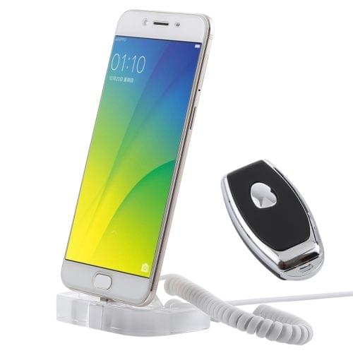 Universal Mobile Phone Burglar Display Holder / Anti-theft Display Stand, with Remote Controller(Transparent)