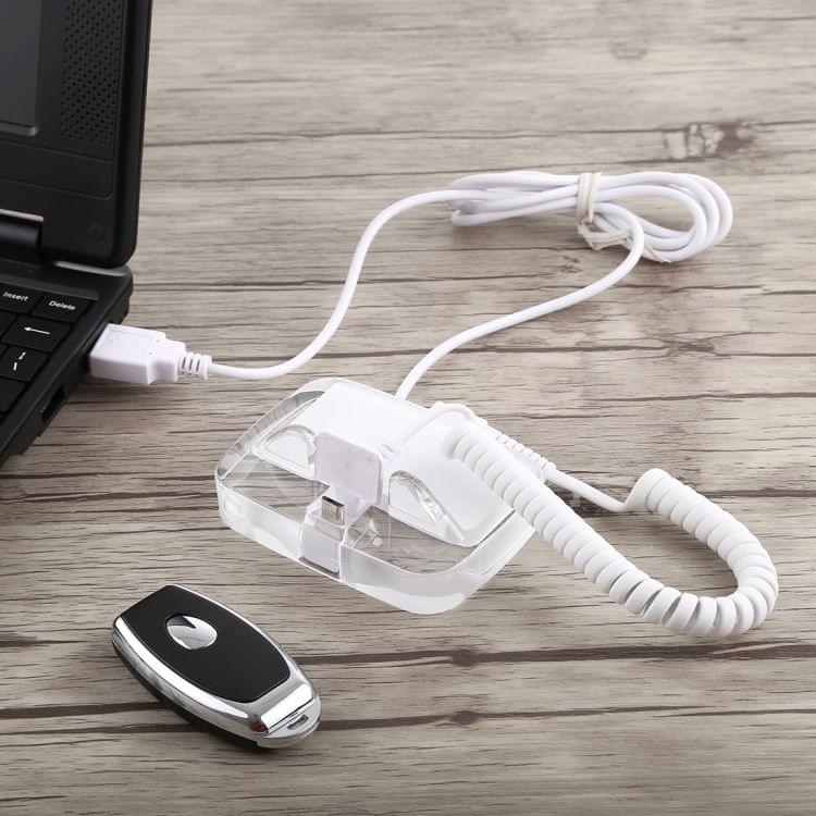 Universal Mobile Phone Burglar Display Holder / Anti-theft Display Stand, with Remote Controller(Transparent)