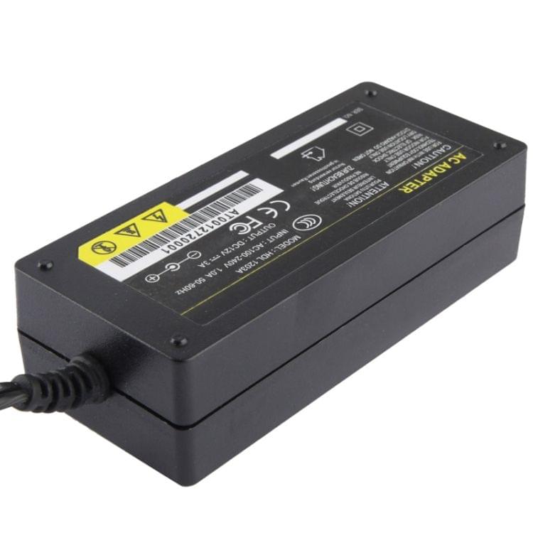 UK Plug 12V 3A / 4 Channel DVR AC Power Adapter, Output Tips: 5.5 x 2.5mm