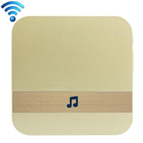 B10 52 Chimes 110dB Wireless WiFi Doorbell Receiver Low Power Consumption Home Door Tools, US Plug, AC 90-250V(Gold)