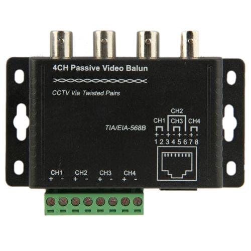 X204-C CCTV Accessories / Video Balun - 4CH Passive UTP Video Balun