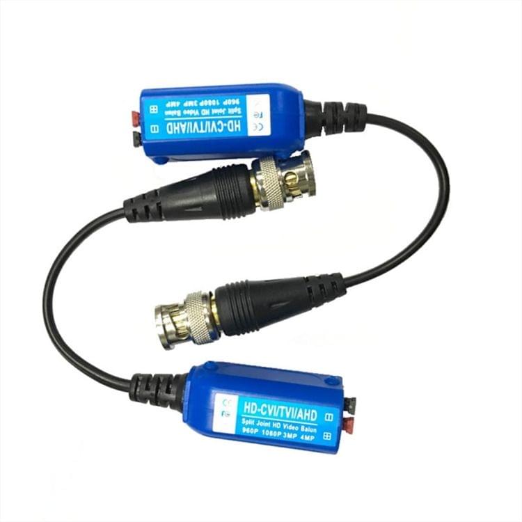 2 PCS Anpwoo 210C Spliceable Screwless-type Coaxial HD-CVI/AHD/TVI 1CH Passive Transceiver Video Balun