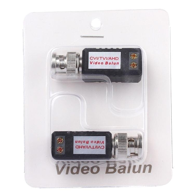 2 PCS HD 202E Enhanced Version Coaxial CVI/TVI/AHD 1CH Passive Transceiver Video Balun