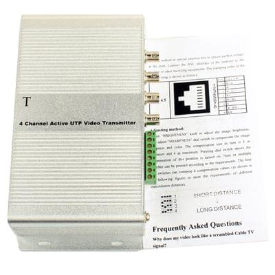 4 Channel Active UTP Video Transmitter