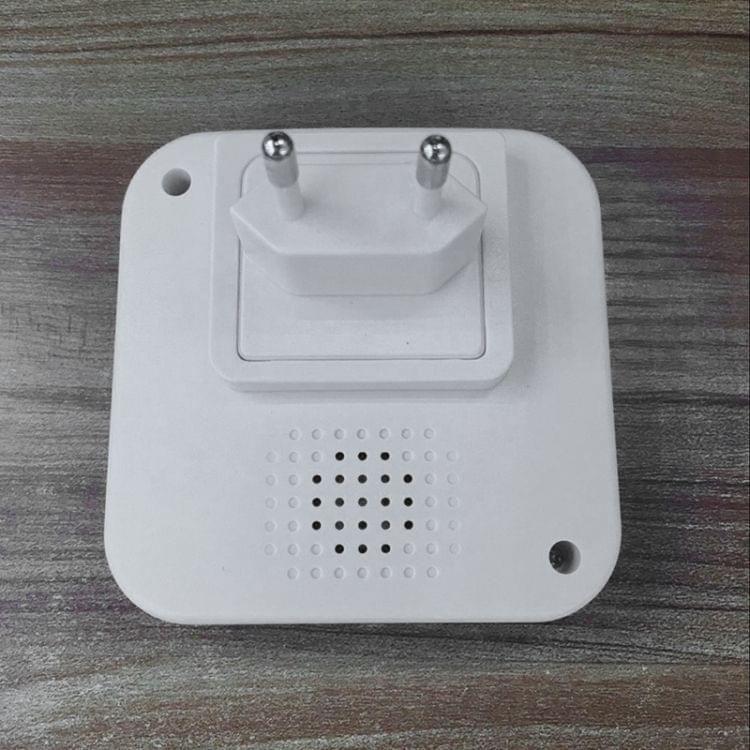 P6 110dB Wireless IP55 Waterproof Low Power Consumption WiFi Doing-dong Doorbell Receiver, Receiver Distance: 300m, EU Plug (White)