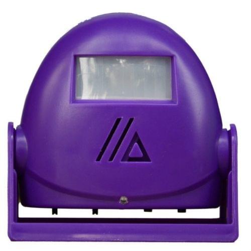 Wireless Intelligent Doorbell Infrared Motion Sensor Voice Prompter Warning Door Bell Alarm(Purple)