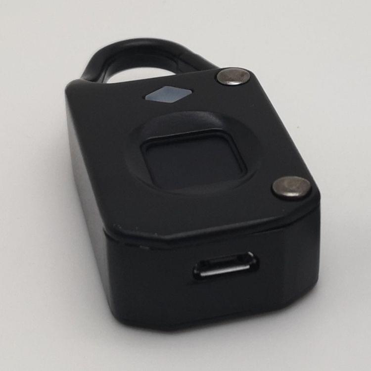 USB Charging Anti-theft Electronic Smart Fingerprint Lock, Support up to 10 Fingerprints Memory(Black)