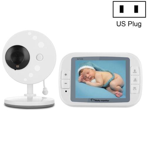 3.5 Inch Larger Screen Display Wireless Digital Monitoring Camera Baby Career  Monitor Wireless Baby Monitor,US Plug SP851(Black White)