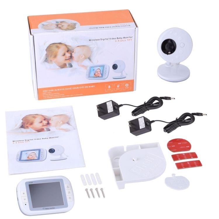 3.5 Inch Larger Screen Display Wireless Digital Monitoring Camera Baby Career  Monitor Wireless Baby Monitor,US Plug SP851(Black White)