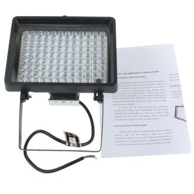 96 LED Auxiliary Light for CCD Camera, IR Distance: 100m (ZT-496WF) , Size: 13x16.8x11cm(Black)