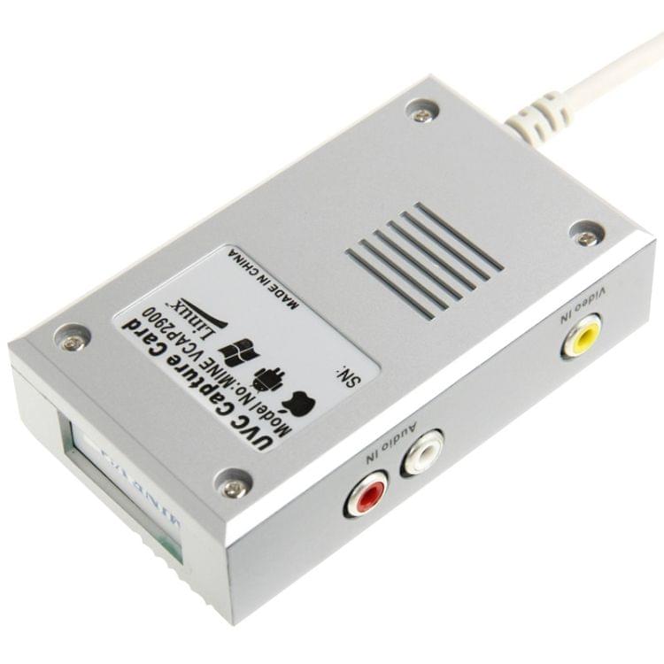 Mine Vcap 2900 USB Video Capture Box, Plug and Play, Compatible with Android / Mac OS / Linux / Windows Operate System(Silver)