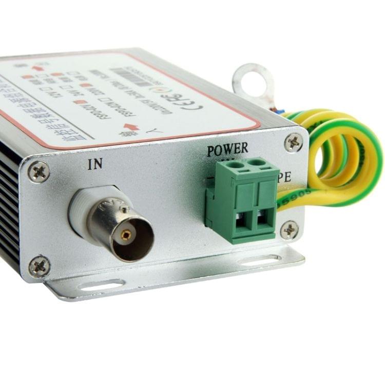 FSPD-02 2 in 1 CCTV Video Monitor Surge Lightning Arrester(Black)