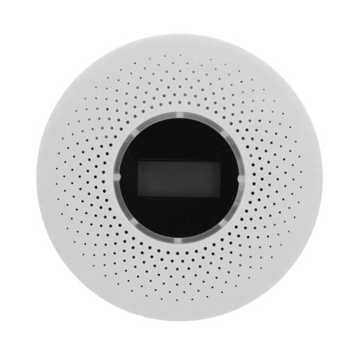 JKD-512COM CO Smoke Detector Live Voice Alarm Carbon Monoxide Leakage Sensor with LCD Display