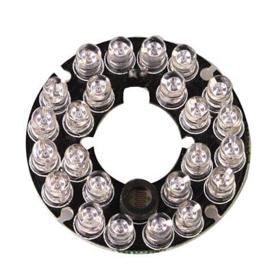 24 LED 5mm Infrared Lamp Board for CCD Camera, IR Distance: 20m
