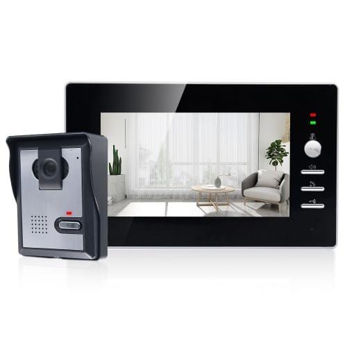 TS-YP710MA 7 inch Screen Smart Video Doorbell Peephole Viewer, Support Visual Intercom & Night Vision & Real-time Monitoring