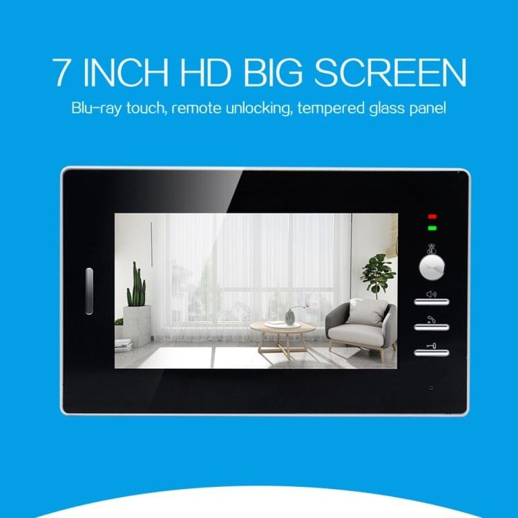 TS-YP710MA 7 inch Screen Smart Video Doorbell Peephole Viewer, Support Visual Intercom & Night Vision & Real-time Monitoring
