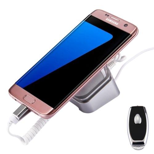 Mobile Phone Anti-theft Alarm Display Stand with Remote Control for Galaxy, Huawei, HTC, LG, Google, Xiaomi and the Smartphones with Micro USB Port