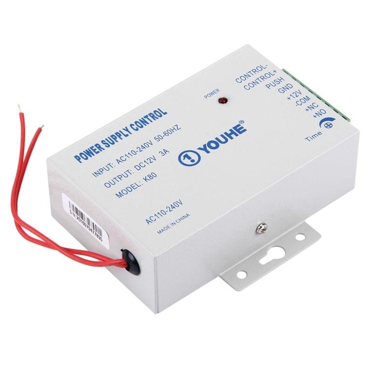 Door Entry Control Power Supply For Electric Locks 0-30 Seconds (YH-K81)(Silver)