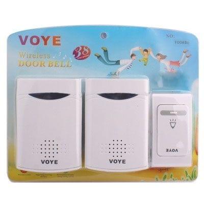 Wireless Remote Control Chime Door Bell with Double-Receiver