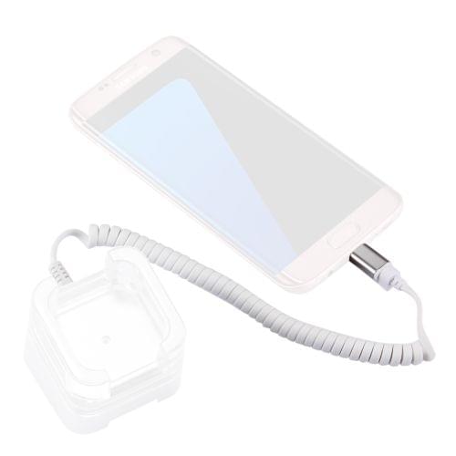 RJ11 to Micro USB 2.0 Anti-Theft Security Retractable Coiled Cable for Android Phones Display Stand