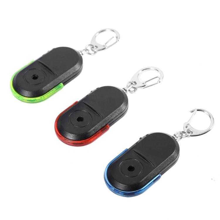 5 PCS Portable Anti-Lost Alarm Key Finder Wireless Whistle Sound LED Light Locator Finder(Red)