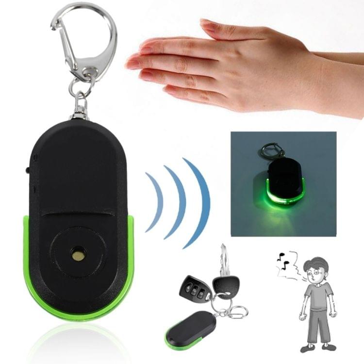 5 PCS Portable Anti-Lost Alarm Key Finder Wireless Whistle Sound LED Light Locator Finder(Red)