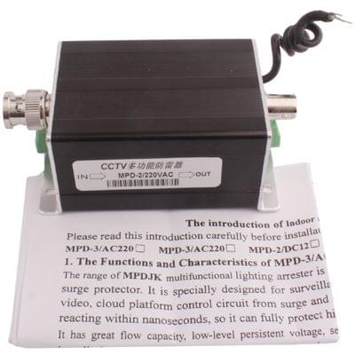 2 In 1 CCTV Video Monitor Surge Lightning Arrester (MPD-2 / 220VAC)