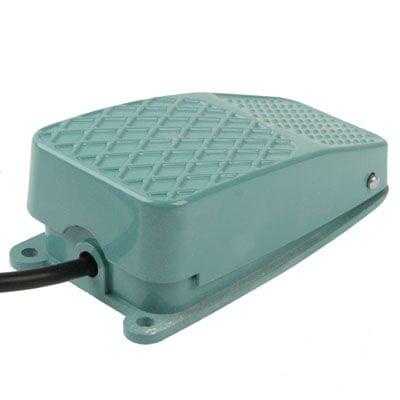 TFS-2 AC 250V 10A Anti-slip Metal Case Foot Control Pedal Switch, Cable Length: 90cm