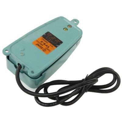 TFS-2 AC 250V 10A Anti-slip Metal Case Foot Control Pedal Switch, Cable Length: 90cm